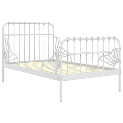 Giroletto Estendibile Bianco in Metallo 80x130/200 cm | homemem39