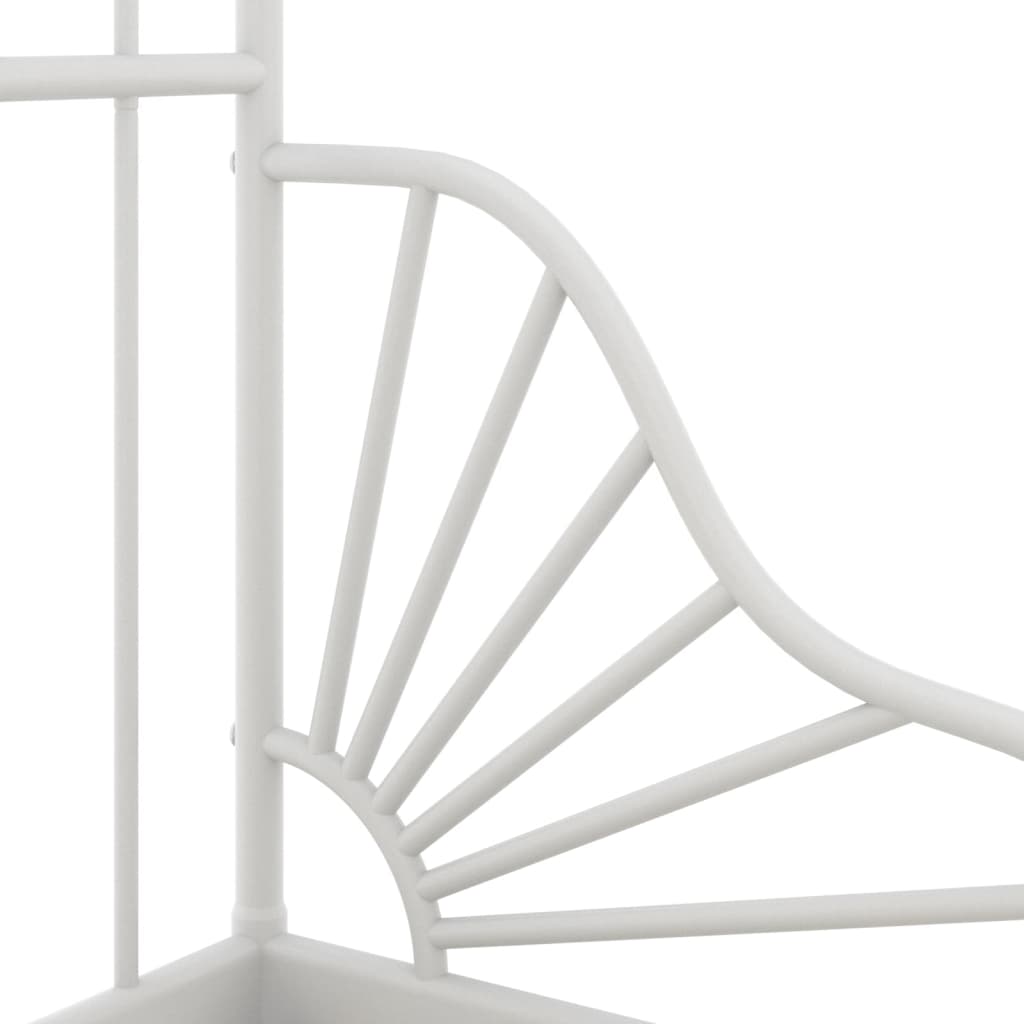 Giroletto Estendibile Bianco in Metallo 80x130/200 cm | homemem39