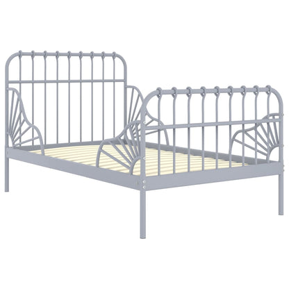 Giroletto Estendibile Grigio in Metallo 80x130/200 cm | homemem39