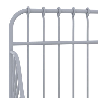 Giroletto Estendibile Grigio in Metallo 80x130/200 cm | homemem39