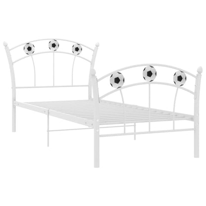 Giroletto con Motivo Calcio in Metallo Bianco 90x200 cm | homemem39