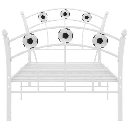 Giroletto con Motivo Calcio in Metallo Bianco 90x200 cm | homemem39