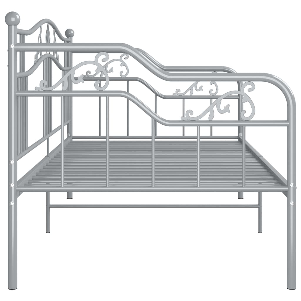 Telaio Divano Letto Grigio in Metallo 90x200 cm | homemem39