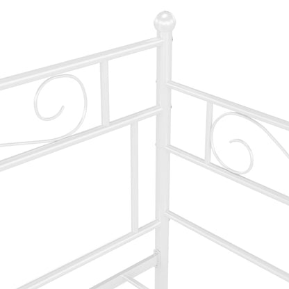 Telaio Divano Letto Bianco in Metallo 90x200 cm - homemem39