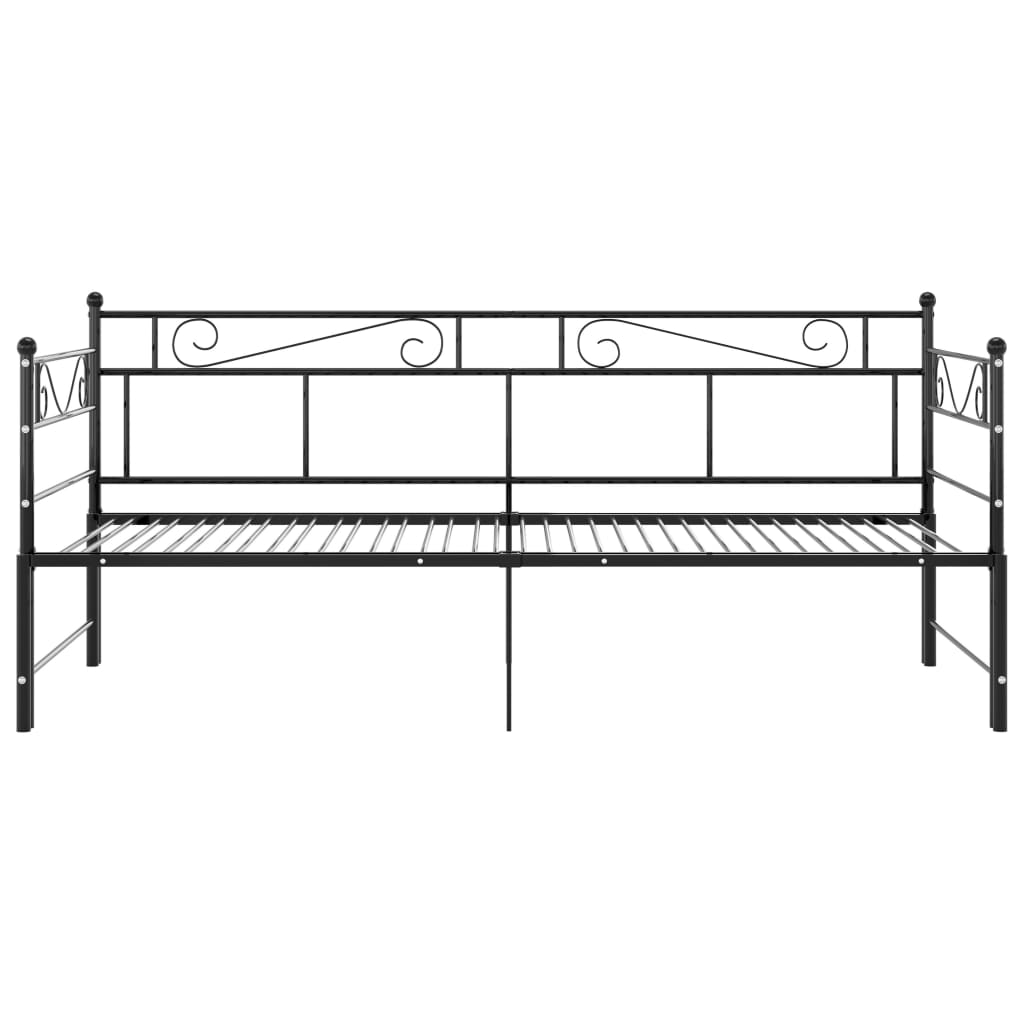 Gestell für Schlafsofa aus schwarzem Metall, 90 x 200 cm