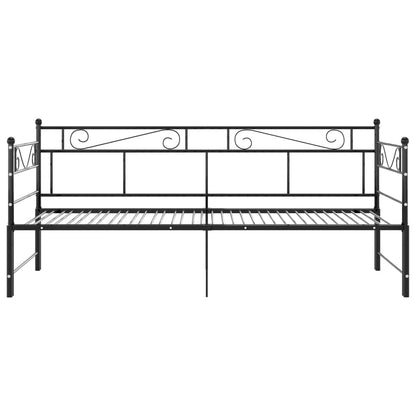 Gestell für Schlafsofa aus schwarzem Metall, 90 x 200 cm