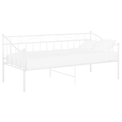 Telaio Divano Letto Bianco in Metallo 90x200 cm - homemem39