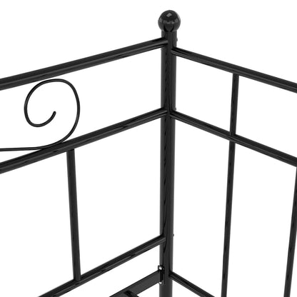 Divano Letto Telaio Nero in Metallo 90x200 cm - homemem39