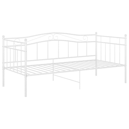 Telaio Divano Letto Bianco in Metallo 90x200 cm - homemem39