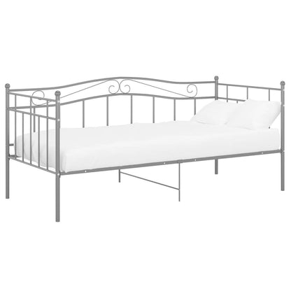 Telaio Divano Letto Grigio in Metallo 90x200 cm - homemem39