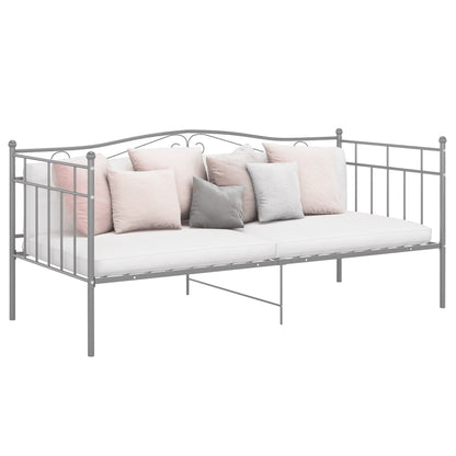 Telaio Divano Letto Grigio in Metallo 90x200 cm - homemem39