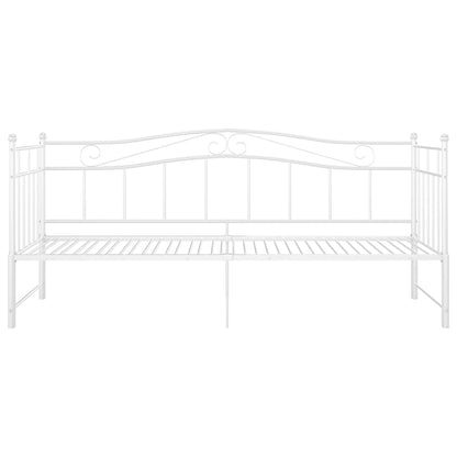 Telaio Divano Letto Estraibile Bianco in Metallo 90x200 cm