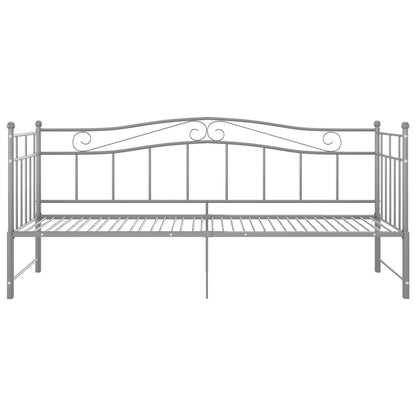 Telaio Divano Letto Estraibile Grigio in Metallo 90x200 cm - homemem39