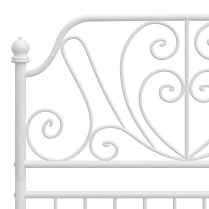 Giroletto Bianco in Metallo 90x200 cm | homemem39