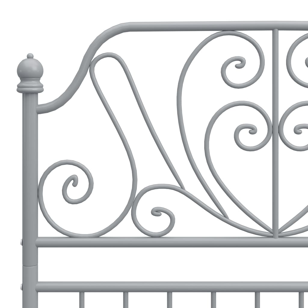 Giroletto Grigio in Metallo 100x200 cm | homemem39