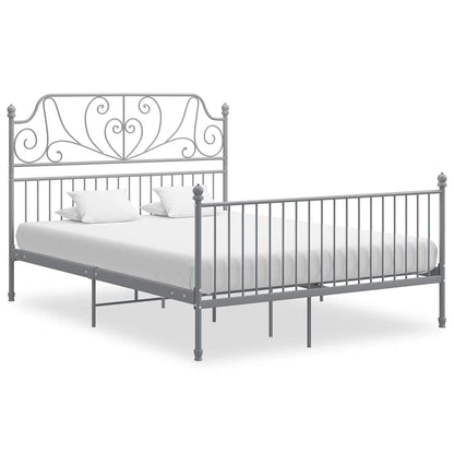 Giroletto senza Materasso Grigio in Metallo 140x200 cm