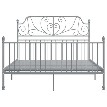 Giroletto senza Materasso Grigio in Metallo 140x200 cm | homemem39