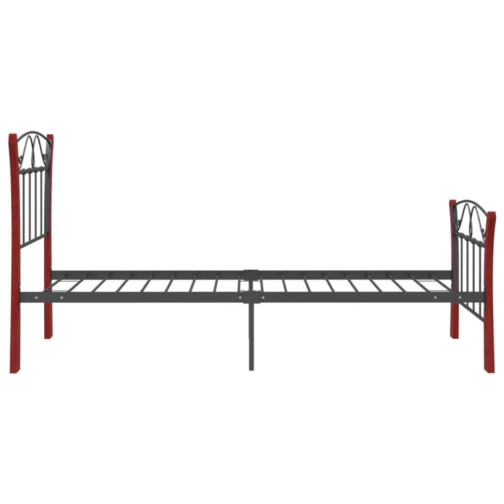Giroletto Nero in Metallo 90x200 cm | homemem39