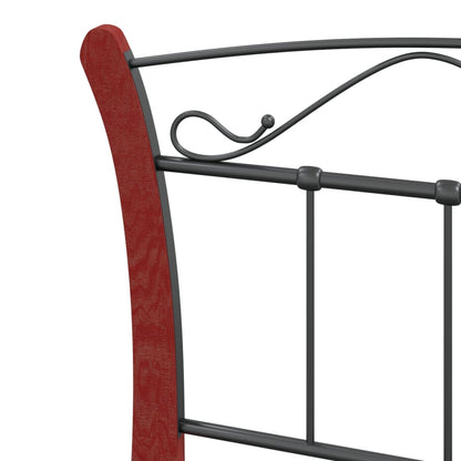 Giroletto Nero in Metallo 90x200 cm | homemem39
