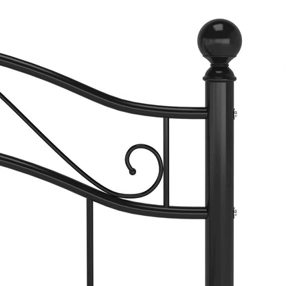 Giroletto Nero in Metallo 90x200 cm