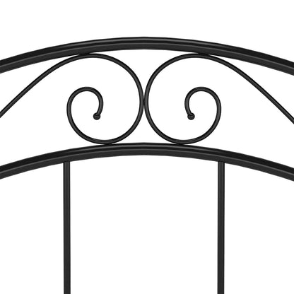 Giroletto Nero in Metallo 90x200 cm