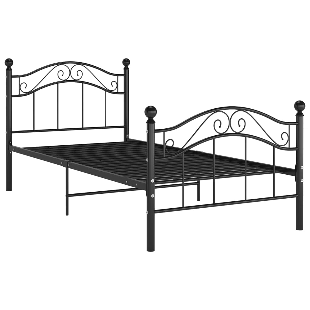 Giroletto Nero in Metallo 100x200 cm | homemem39
