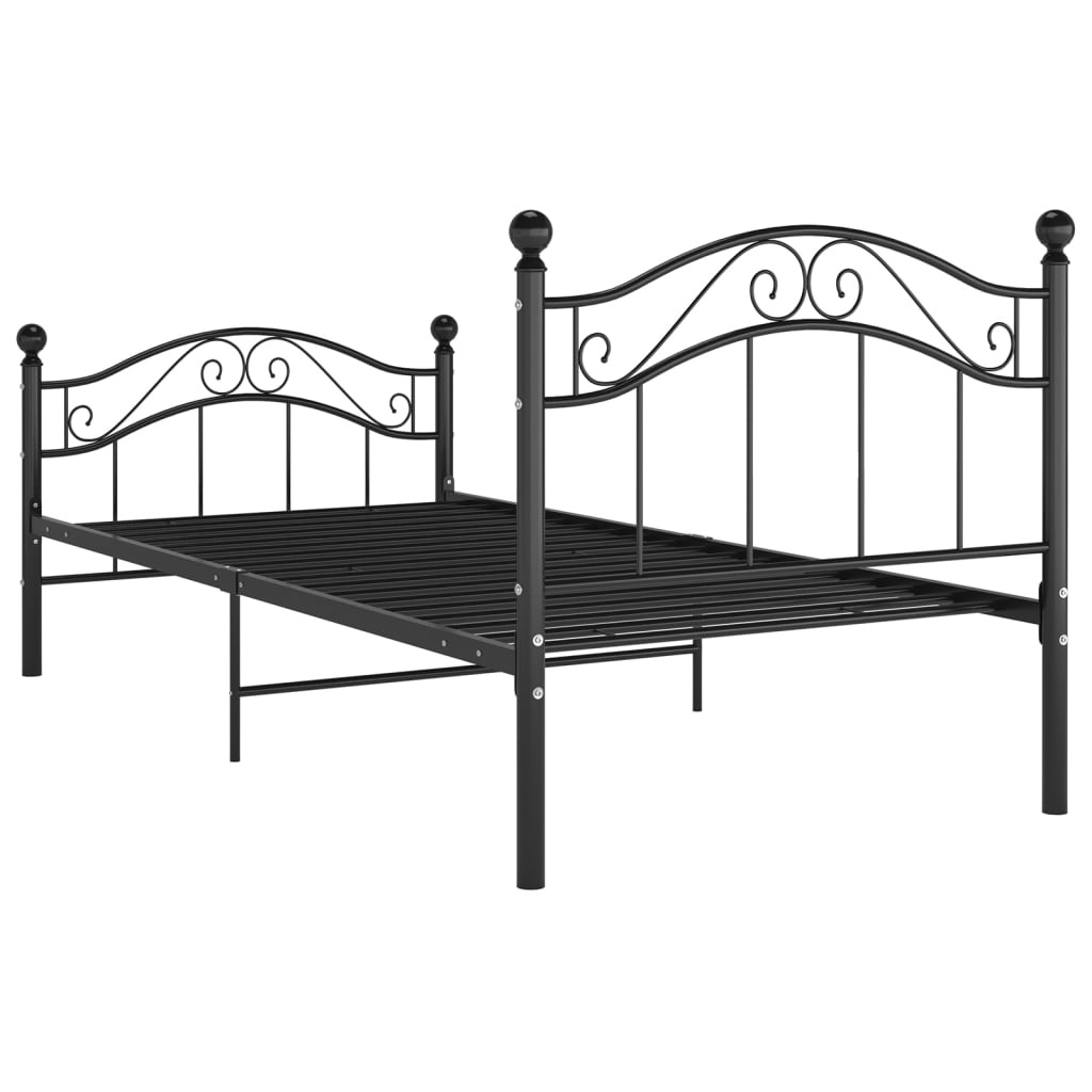 Giroletto Nero in Metallo 100x200 cm | homemem39