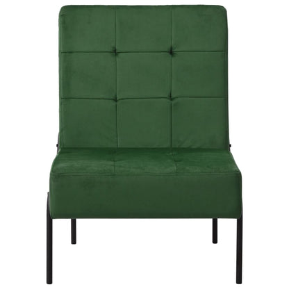 Poltrona Relax 65x79x87 cm Verde Scuro in Velluto | homemem39