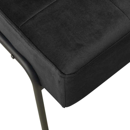 Poltrona Relax 65x79x87 cm Nera in Velluto