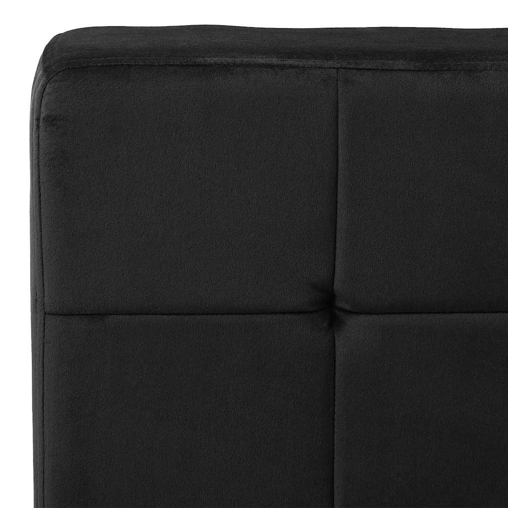 Poltrona Relax 65x79x87 cm Nera in Velluto