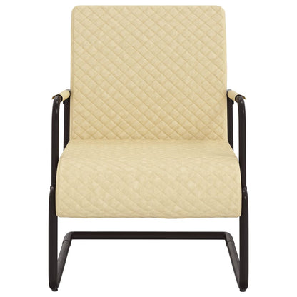 Sedia a Sbalzo Crema in Similpelle - homemem39