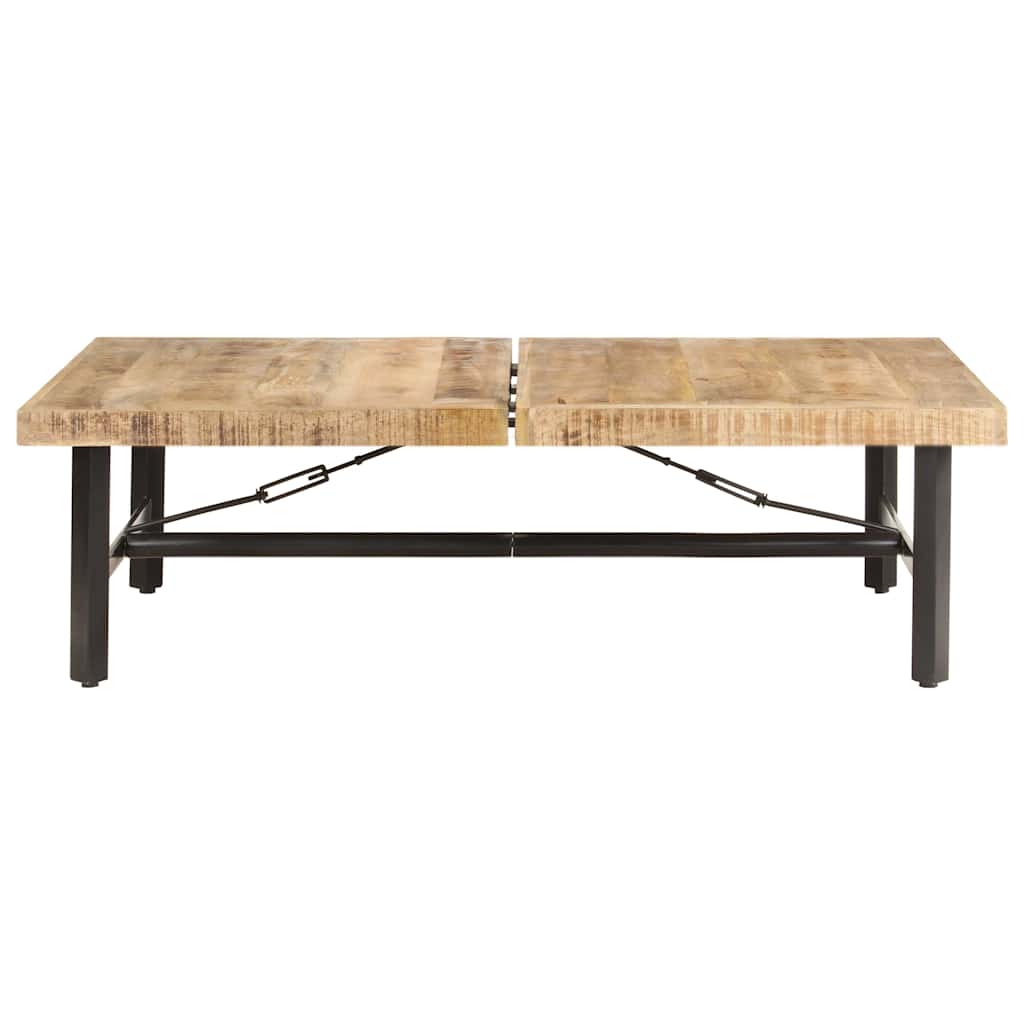 Tavolino da Salotto 142x90x42 cm in Legno Massello di Mango