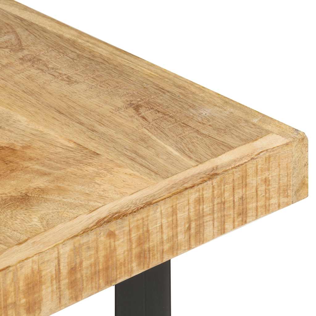 Tavolino da Salotto 142x90x42 cm in Legno Massello di Mango