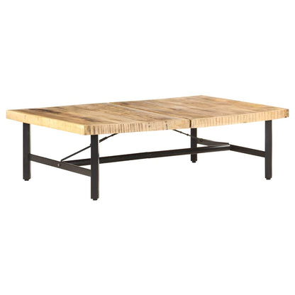 Tavolino da Salotto 142x90x42 cm in Legno Massello di Mango