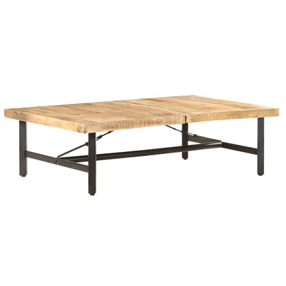 Tavolino da Salotto 142x90x42 cm in Legno Massello di Mango
