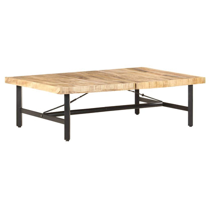 Tavolino da Salotto 142x90x42 cm in Legno Massello di Mango