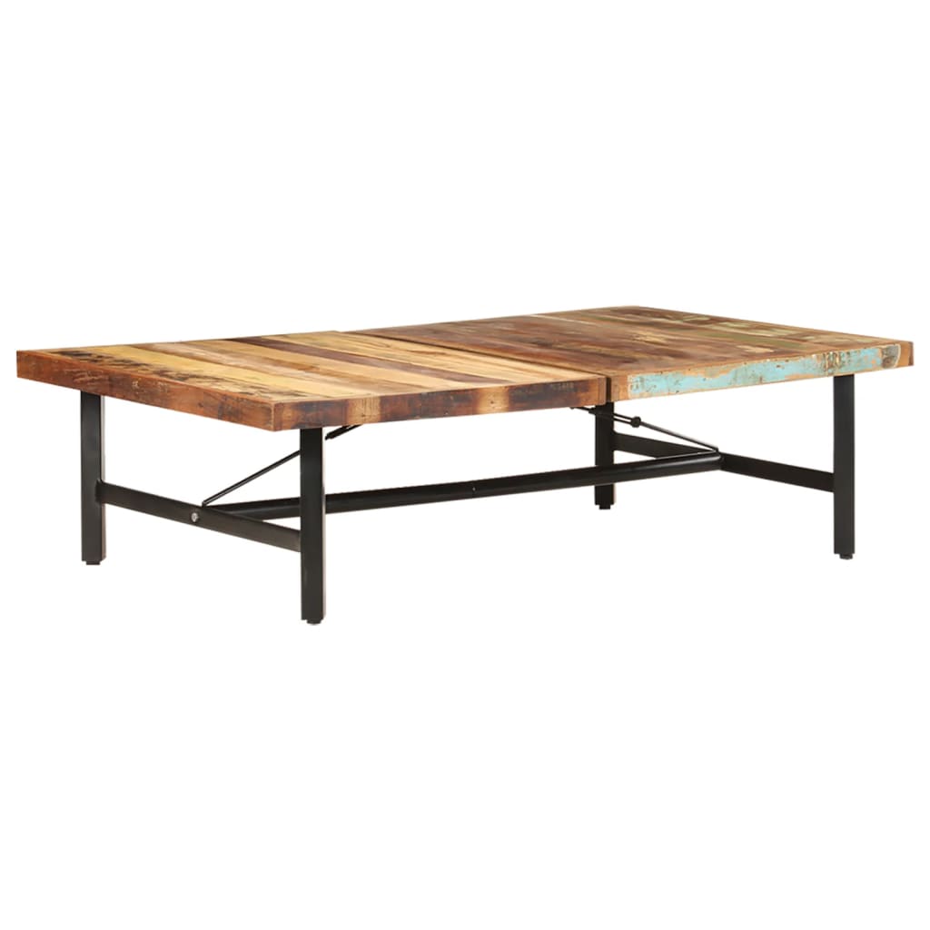 Tavolino da Salotto 142x90x42 cm in Legno Massello di Recupero | homemem39