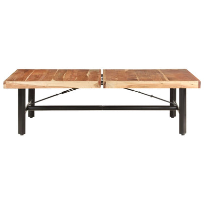 Tavolino da Salotto 142x90x42 cm in Legno Massello di Acacia | homemem39