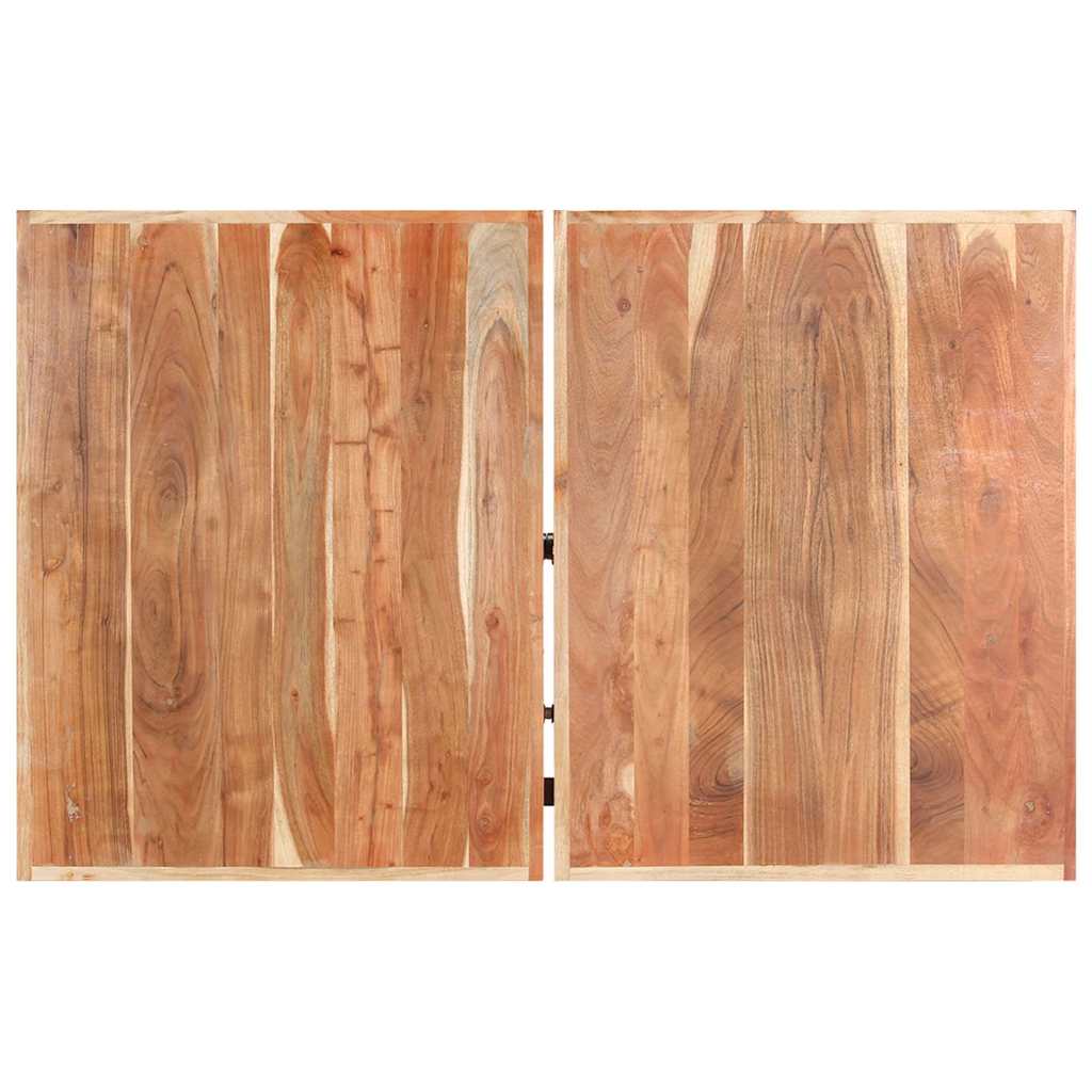 Tavolino da Salotto 142x90x42 cm in Legno Massello di Acacia