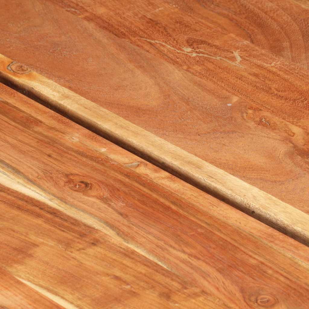 Tavolino da Salotto 142x90x42 cm in Legno Massello di Acacia