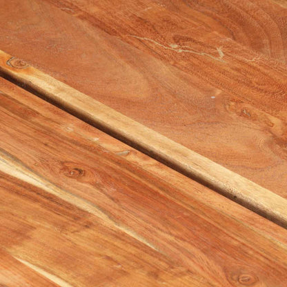 Tavolino da Salotto 142x90x42 cm in Legno Massello di Acacia