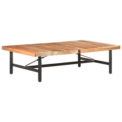Tavolino da Salotto 142x90x42 cm in Legno Massello di Acacia | homemem39