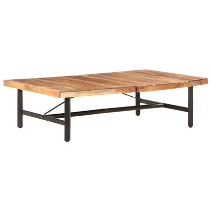 Tavolino da Salotto 142x90x42 cm in Legno Massello di Acacia | homemem39