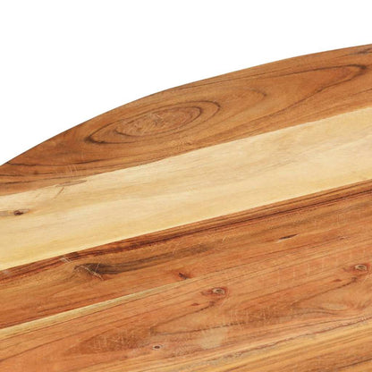 Tavolino di Servizio 68x68x56 cm in Legno Massello di Acacia