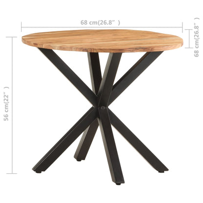 Tavolino di Servizio 68x68x56 cm in Legno Massello di Acacia | homemem39