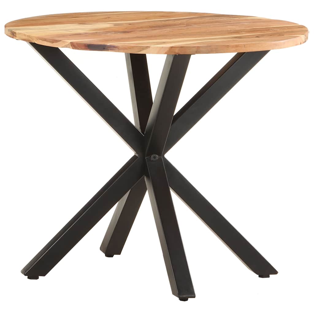 Tavolino di Servizio 68x68x56 cm in Legno Massello di Acacia