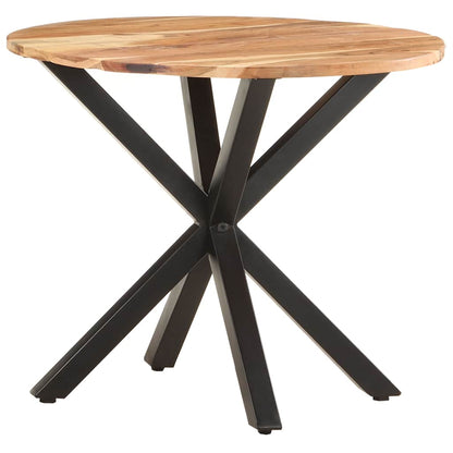 Tavolino di Servizio 68x68x56 cm in Legno Massello di Acacia