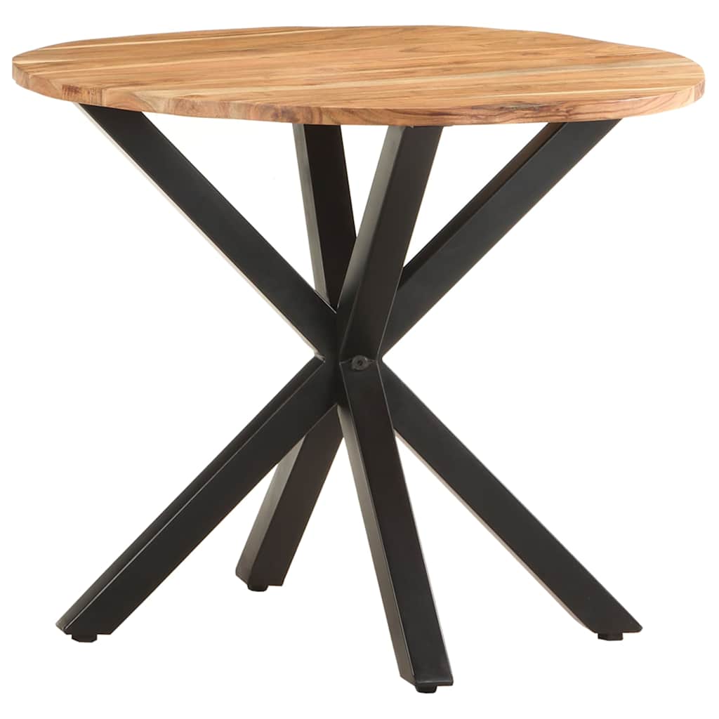 Tavolino di Servizio 68x68x56 cm in Legno Massello di Acacia