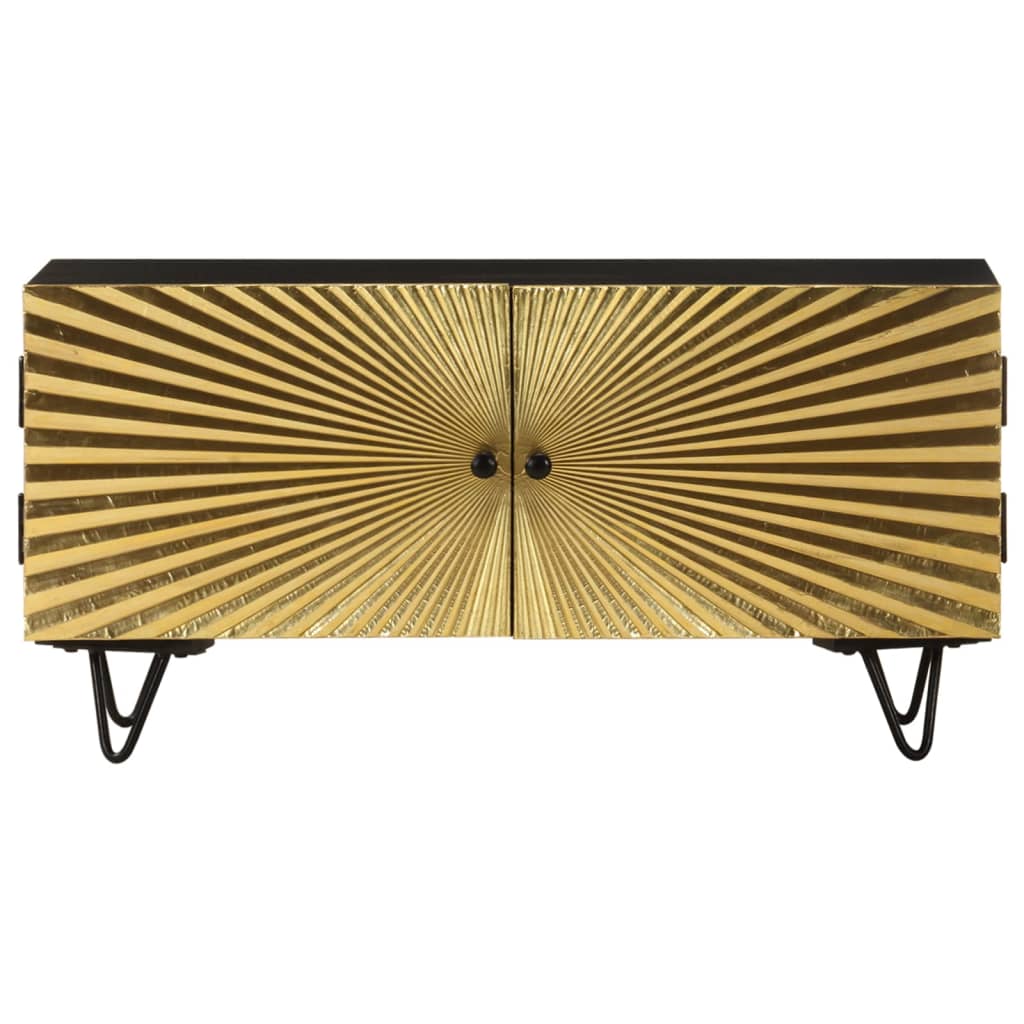 Mobile Porta TV 90x30x45 cm in Legno Massello di Mango