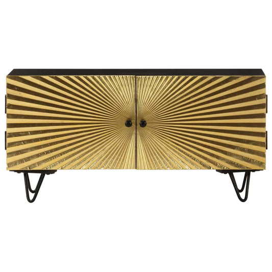 Mobile Porta TV 90x30x45 cm in Legno Massello di Mango - homemem39